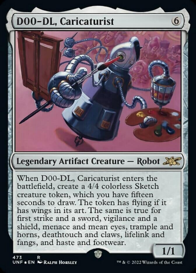 D00-DL, Caricaturist (Galaxy Foil) [Unfinity] MTG Single Magic: The Gathering  | Multizone: Comics And Games