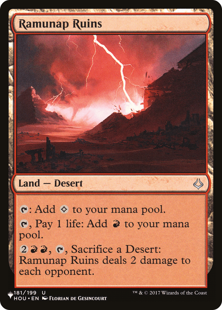 Ramunap Ruins [The List] MTG Single Magic: The Gathering  | Multizone: Comics And Games