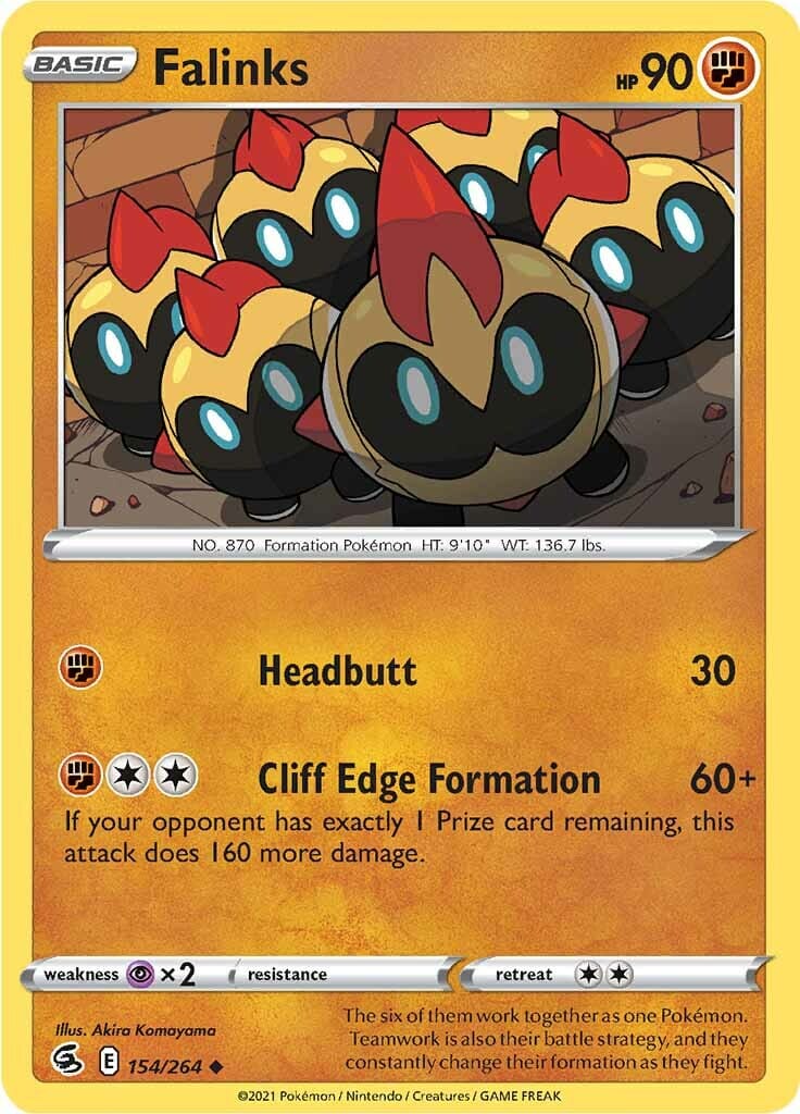 Falinks (154/264) [Sword & Shield: Fusion Strike] Pokemon Single Pokémon  | Multizone: Comics And Games