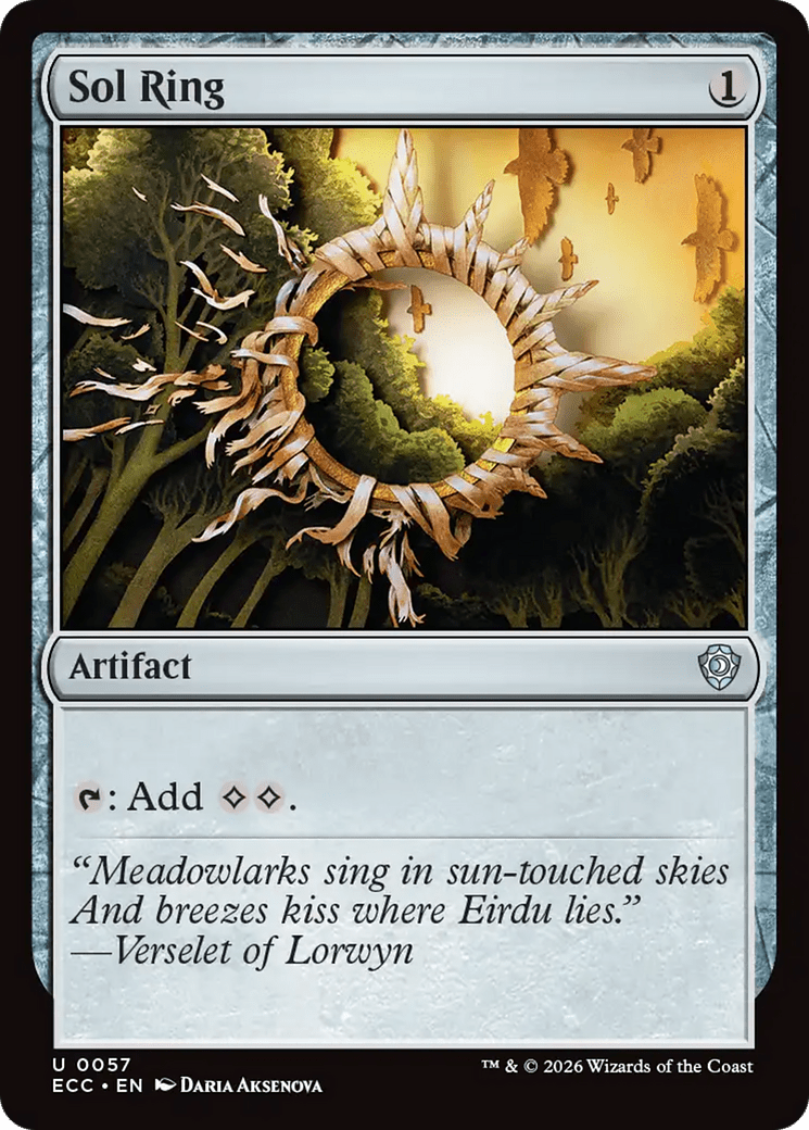 Sol Ring (0057) [Lorwyn Eclipsed Commander] MTG Single Magic: The Gathering  | Multizone: Comics And Games