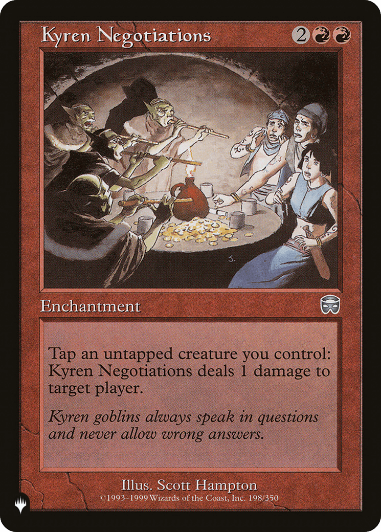 Kyren Negotiations [The List] MTG Single Magic: The Gathering  | Multizone: Comics And Games