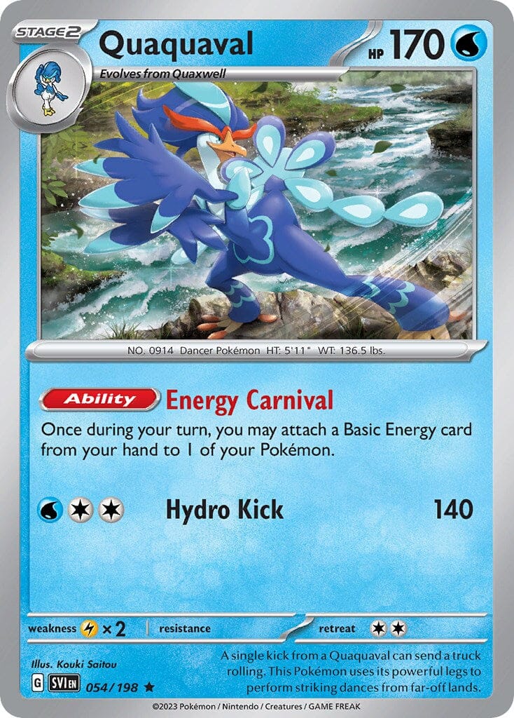 Quaquaval (054/198) (Theme Deck Exclusive) [Scarlet & Violet: Base Set] Pokemon Single Pokémon  | Multizone: Comics And Games