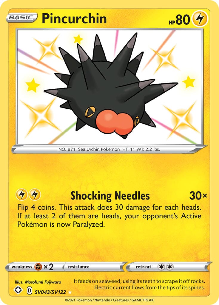 Pincurchin (SV043/SV122) [Sword & Shield: Shining Fates] Pokemon Single Pokémon  | Multizone: Comics And Games