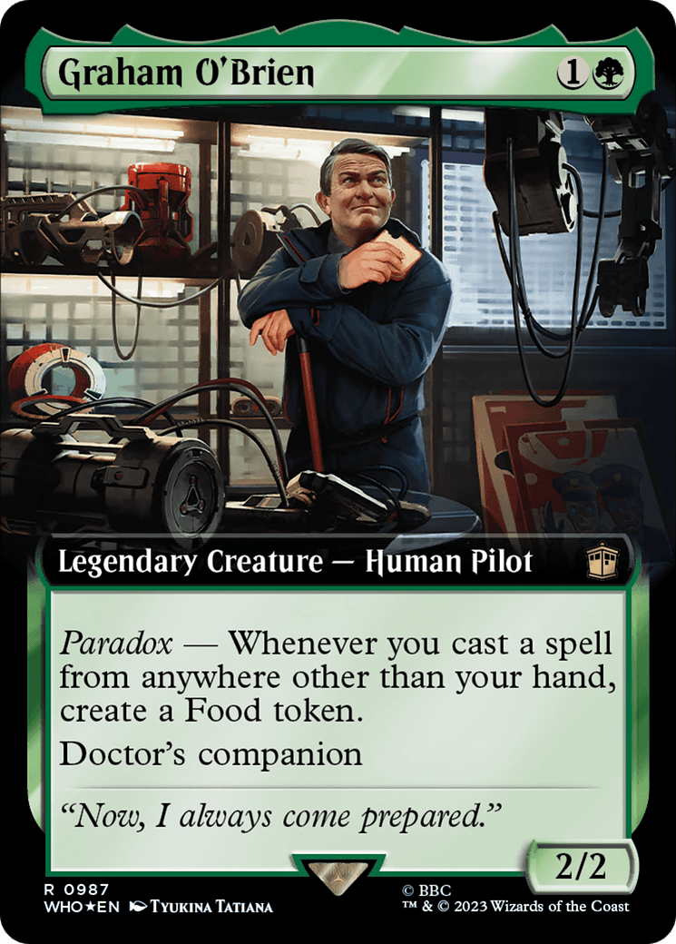 Graham O'Brien (Extended Art) (Surge Foil) [Doctor Who] MTG Single Magic: The Gathering  | Multizone: Comics And Games