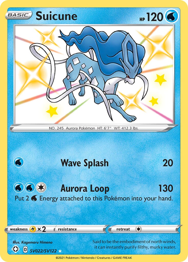 Suicune (SV022/SV122) [Sword & Shield: Shining Fates] Pokemon Single Pokémon  | Multizone: Comics And Games