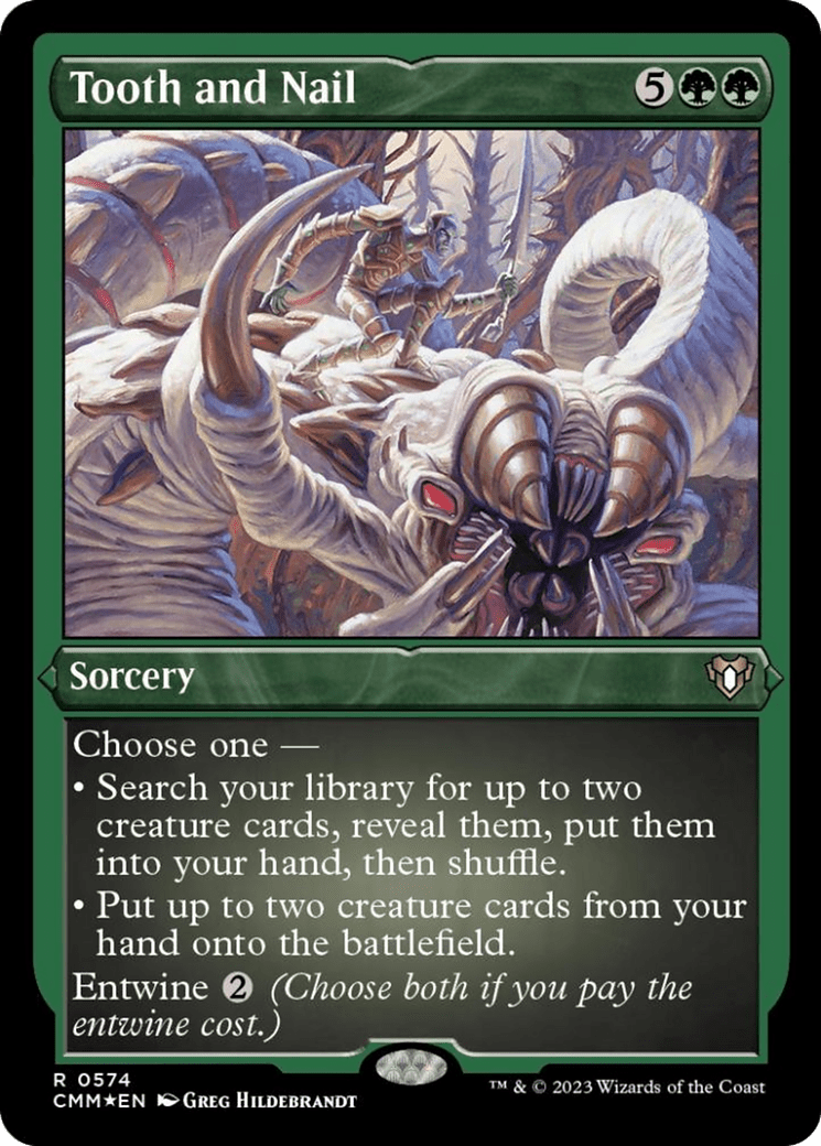 Tooth and Nail (Foil Etched) [Commander Masters] MTG Single Magic: The Gathering  | Multizone: Comics And Games