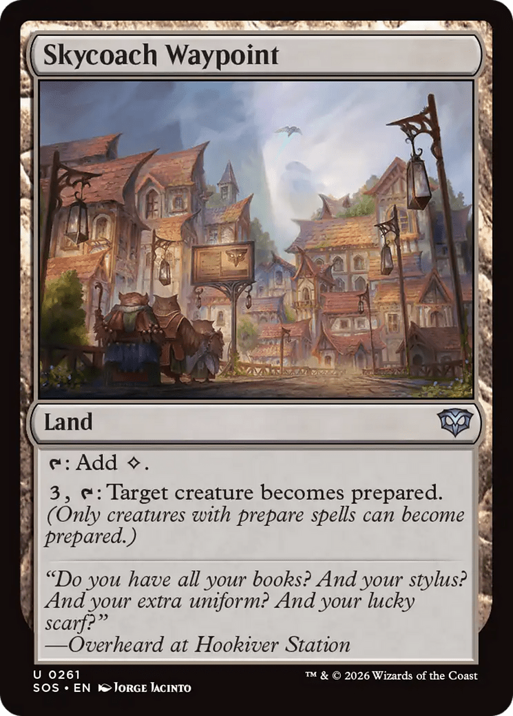 Skycoach Waypoint [Secrets of Strixhaven] MTG Single Magic: The Gathering  | Multizone: Comics And Games