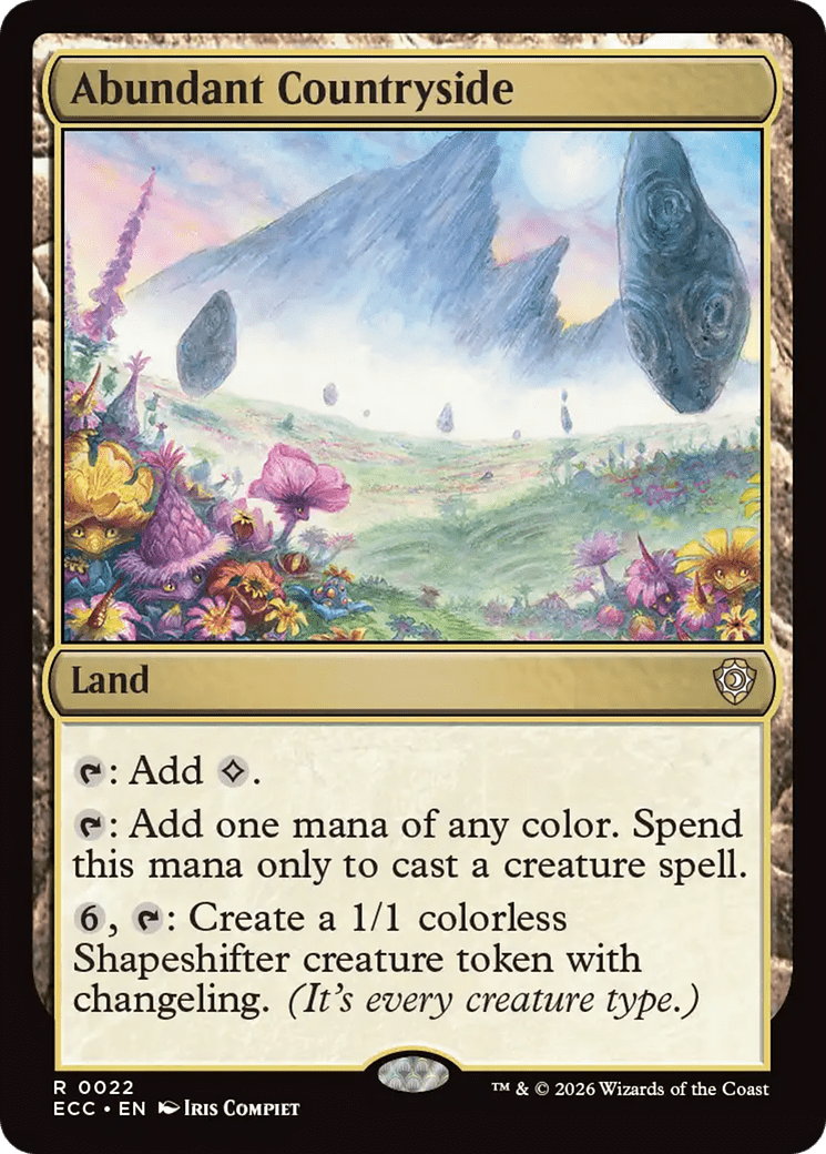 Abundant Countryside [Lorwyn Eclipsed Commander] MTG Single Magic: The Gathering  | Multizone: Comics And Games