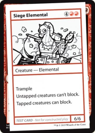 Siege Elemental (2021 Edition) [Mystery Booster Playtest Cards] MTG Single Magic: The Gathering  | Multizone: Comics And Games