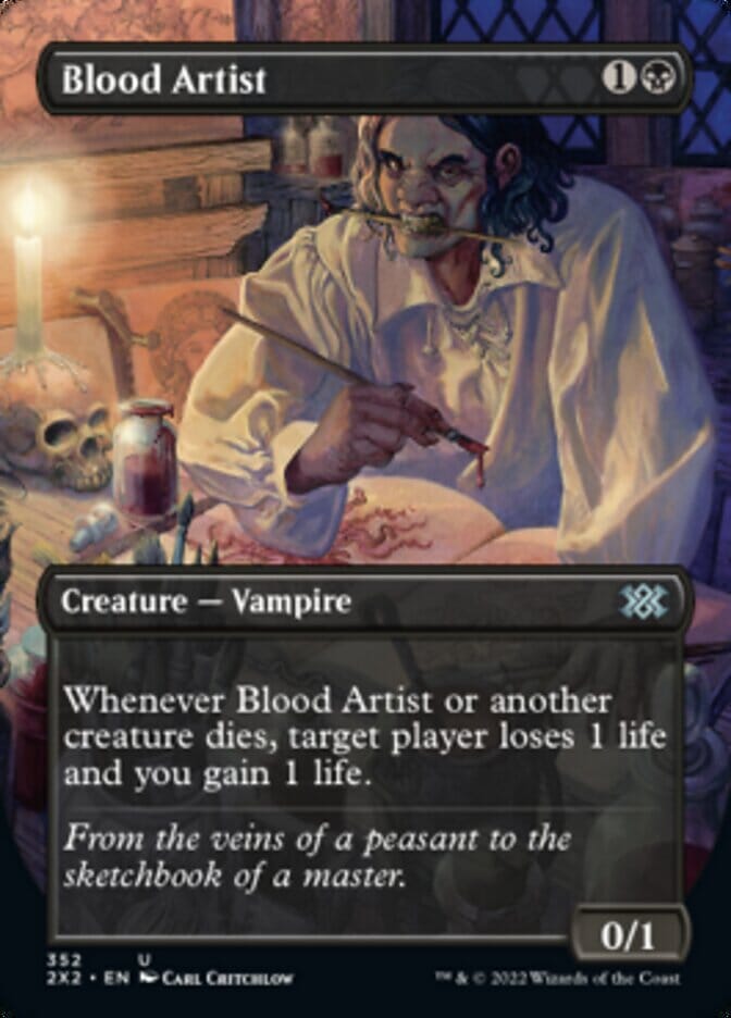 Blood Artist (Borderless Alternate Art) [Double Masters 2022] MTG Single Magic: The Gathering  | Multizone: Comics And Games