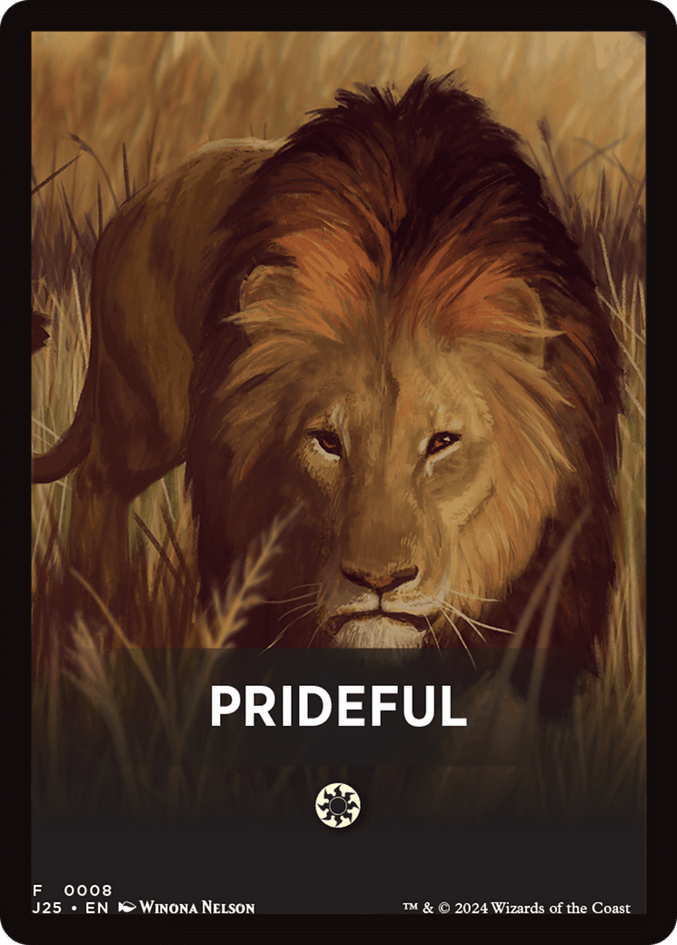 Prideful Theme Card [Foundations Jumpstart Front Cards] MTG Single Magic: The Gathering  | Multizone: Comics And Games