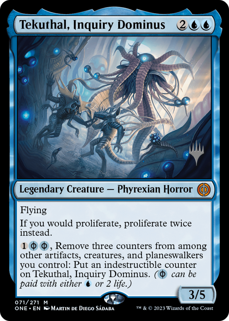 Tekuthal, Inquiry Dominus (Promo Pack) [Phyrexia: All Will Be One Promos] MTG Single Magic: The Gathering  | Multizone: Comics And Games