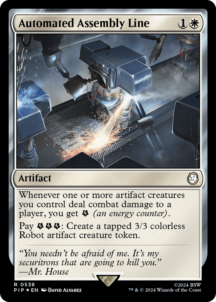 Automated Assembly Line (Surge Foil) [Fallout] MTG Single Magic: The Gathering  | Multizone: Comics And Games