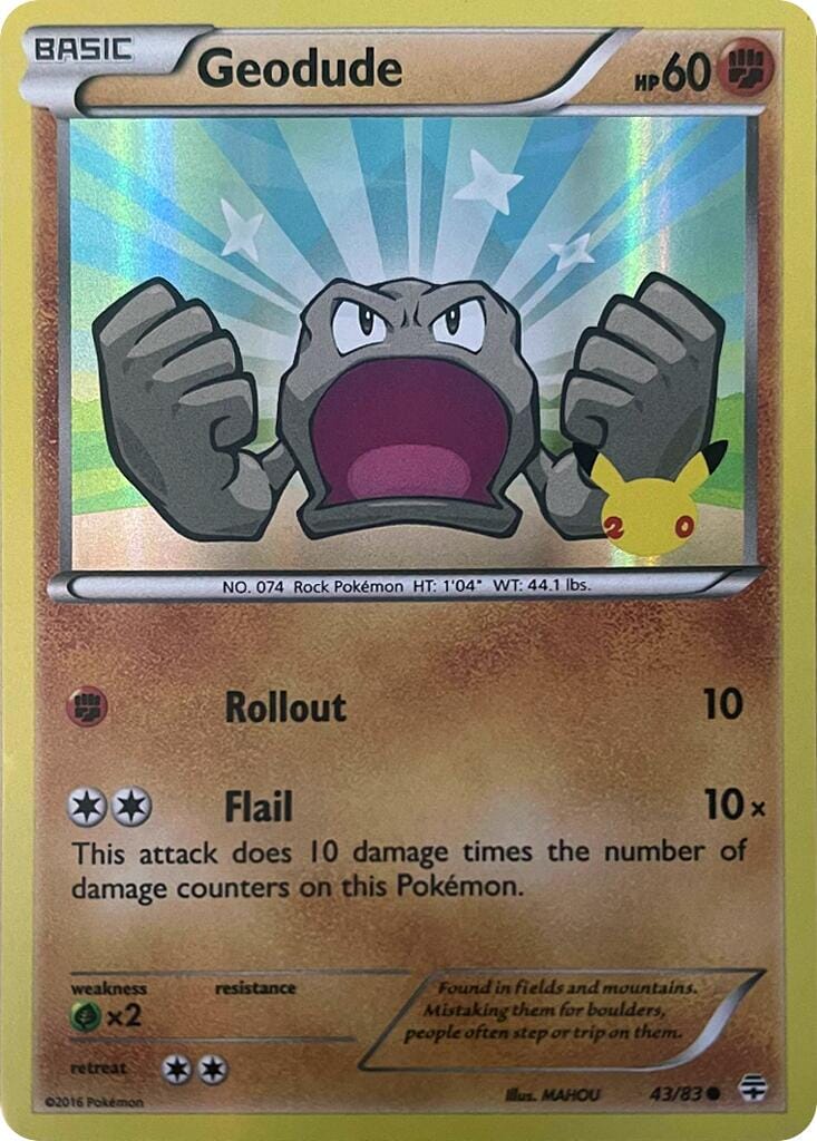 Geodude (043/083) [Celebrations: 25th Anniversary] Pokemon Single Pokémon  | Multizone: Comics And Games