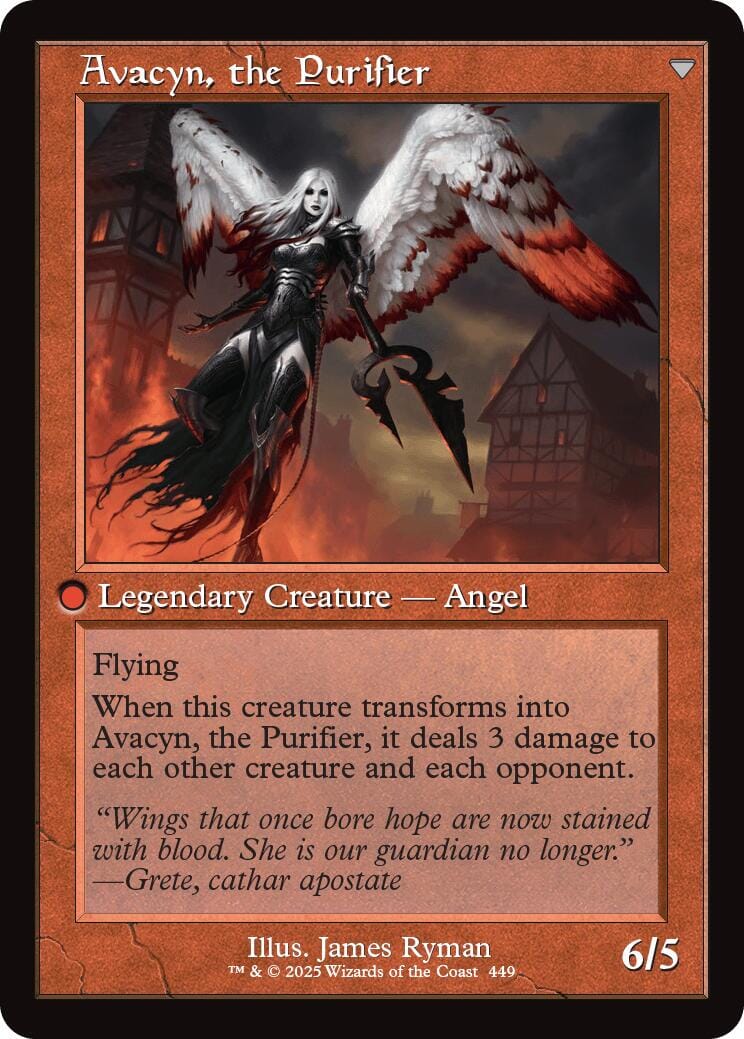 Archangel Avacyn // Avacyn, the Purifier (Retro Frame) [Innistrad Remastered] MTG Single Magic: The Gathering  | Multizone: Comics And Games