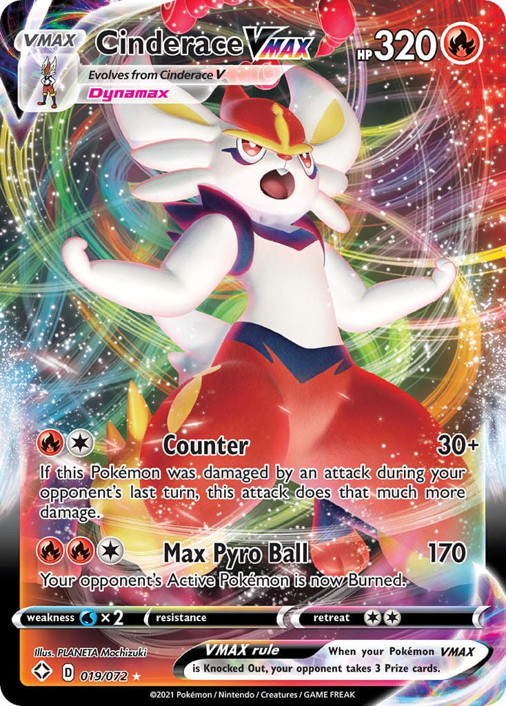 Cinderace VMAX (019/072) [Sword & Shield: Shining Fates] Pokemon Single Pokémon  | Multizone: Comics And Games