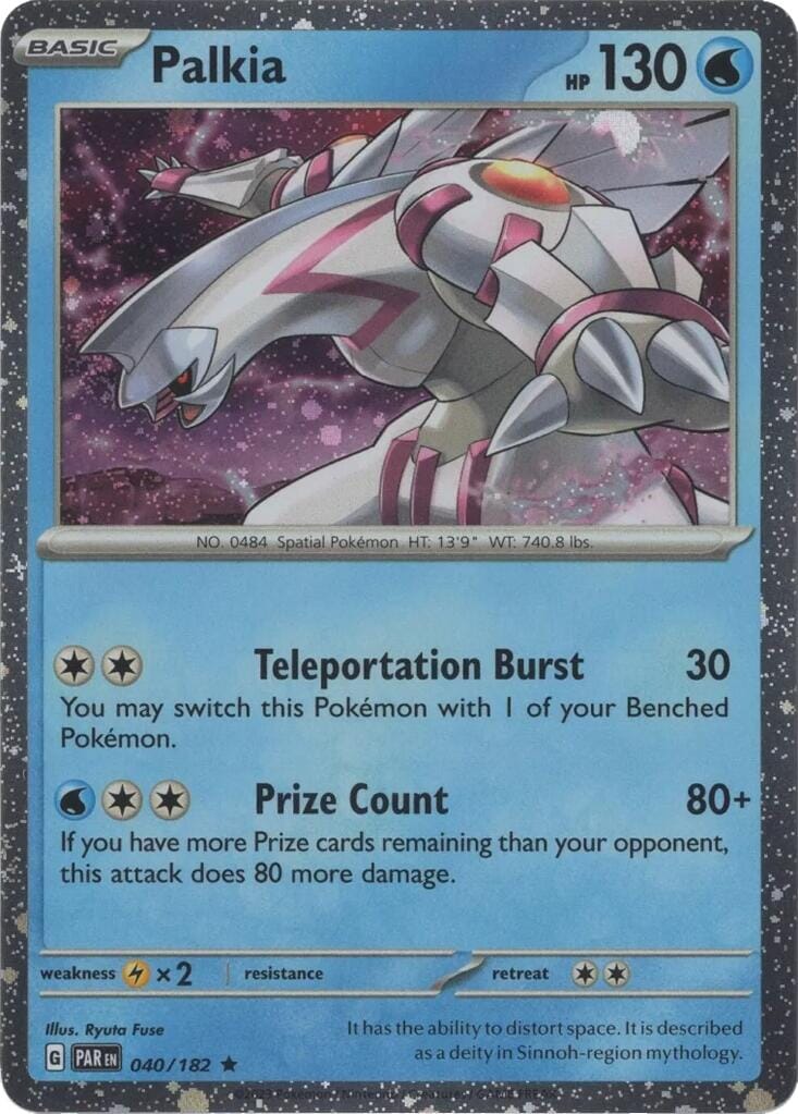 Palkia (040/182) (Cosmos Holo) [Miscellaneous Cards] Pokemon Single Pokémon  | Multizone: Comics And Games