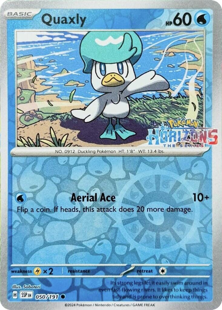 Quaxly (050/191) (Pokemon Horizons Stamp) [Miscellaneous Cards] Pokemon Single Pokémon  | Multizone: Comics And Games