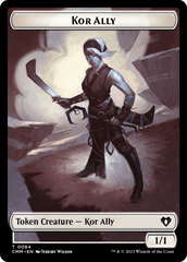 Dragon // Kor Ally Double-Sided Token [Commander Masters Tokens] MTG Single Magic: The Gathering  | Multizone: Comics And Games