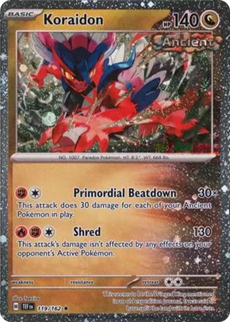 Koraidon (119/162) (Cosmos Holo) [Miscellaneous Cards] Pokemon Single Pokémon  | Multizone: Comics And Games