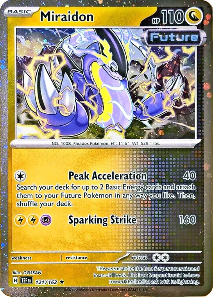 Miraidon (121/162) (Cosmos Holo) [Miscellaneous Cards] Pokemon Single Pokémon  | Multizone: Comics And Games