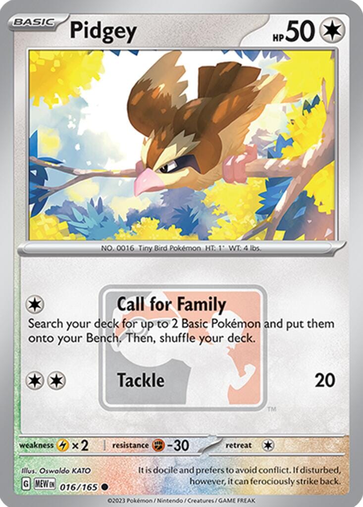 Pidgey (016/165) [League & Championship Cards] Pokemon Single Pokémon  | Multizone: Comics And Games