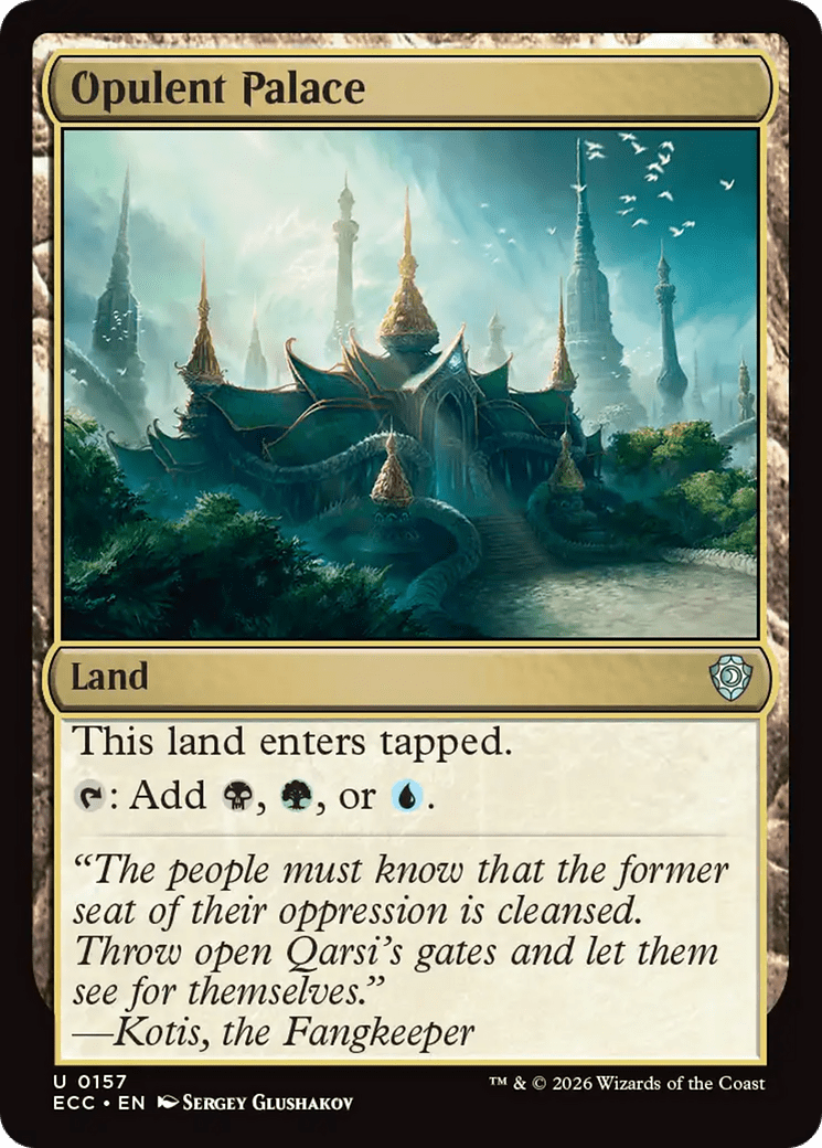 Opulent Palace [Lorwyn Eclipsed Commander] MTG Single Magic: The Gathering  | Multizone: Comics And Games