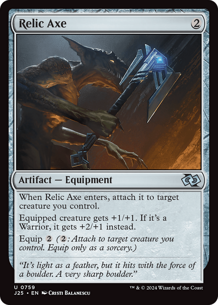 Relic Axe [Foundations Jumpstart] MTG Single Magic: The Gathering  | Multizone: Comics And Games