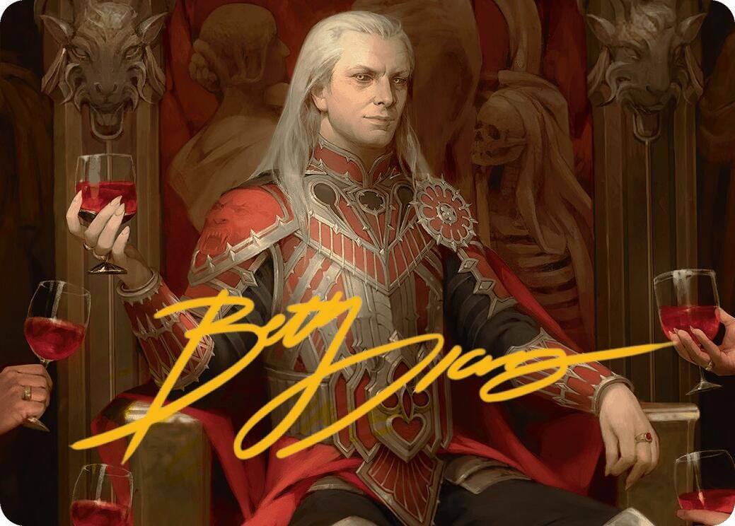 Edgar Markov Art Card (Gold-Stamped Signature) [Innistrad Remastered Art Series] MTG Single Magic: The Gathering  | Multizone: Comics And Games