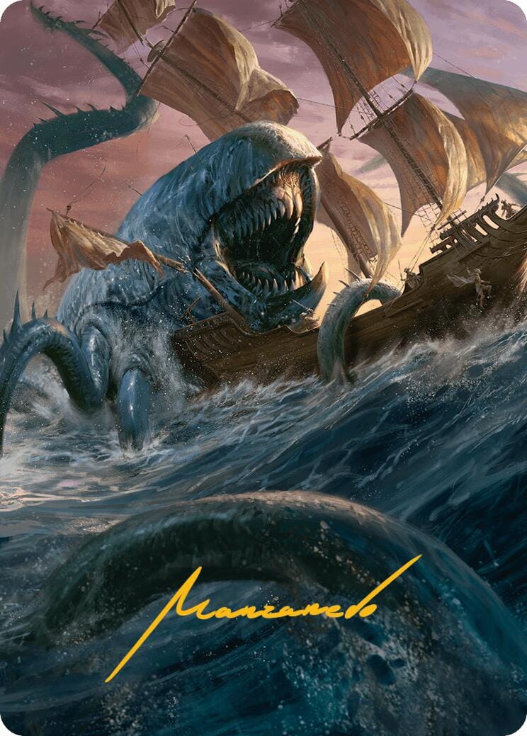 Hullbreaker Horror Art Card (Gold-Stamped Signature) [Innistrad Remastered Art Series] MTG Single Magic: The Gathering  | Multizone: Comics And Games