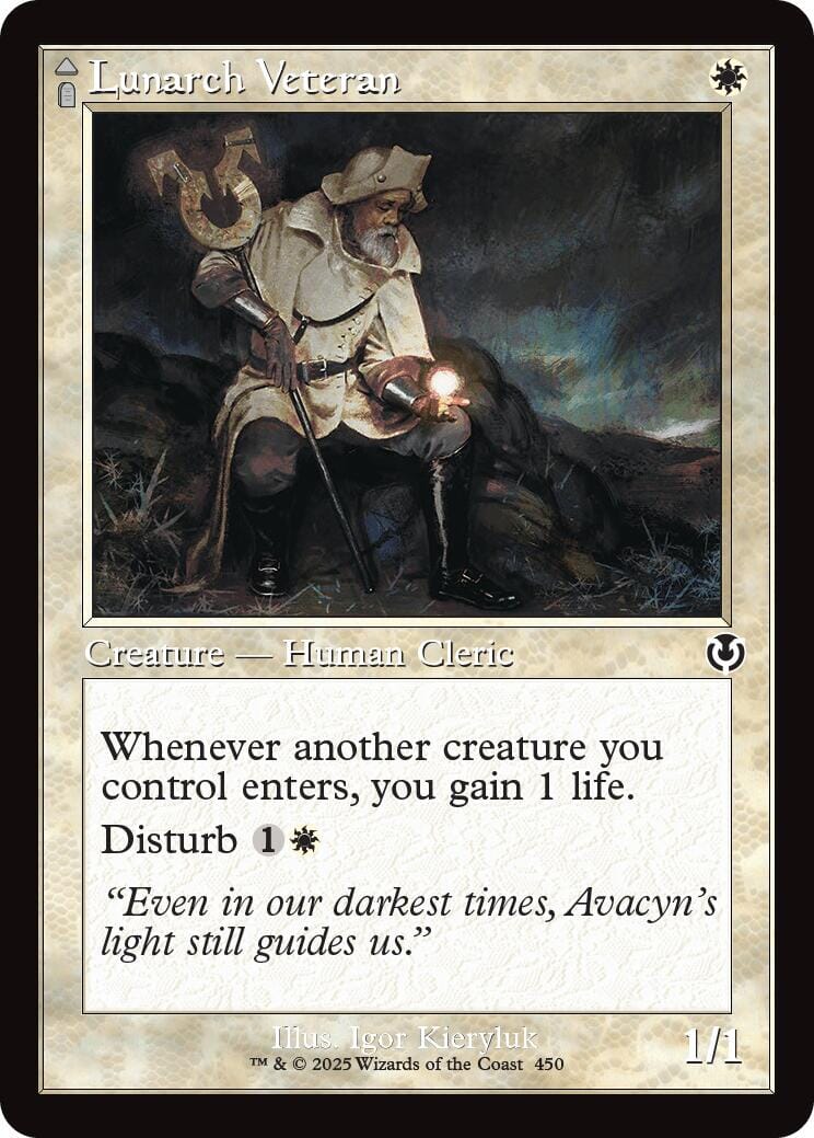 Lunarch Veteran // Luminous Phantom (Retro Frame) [Innistrad Remastered] MTG Single Magic: The Gathering  | Multizone: Comics And Games