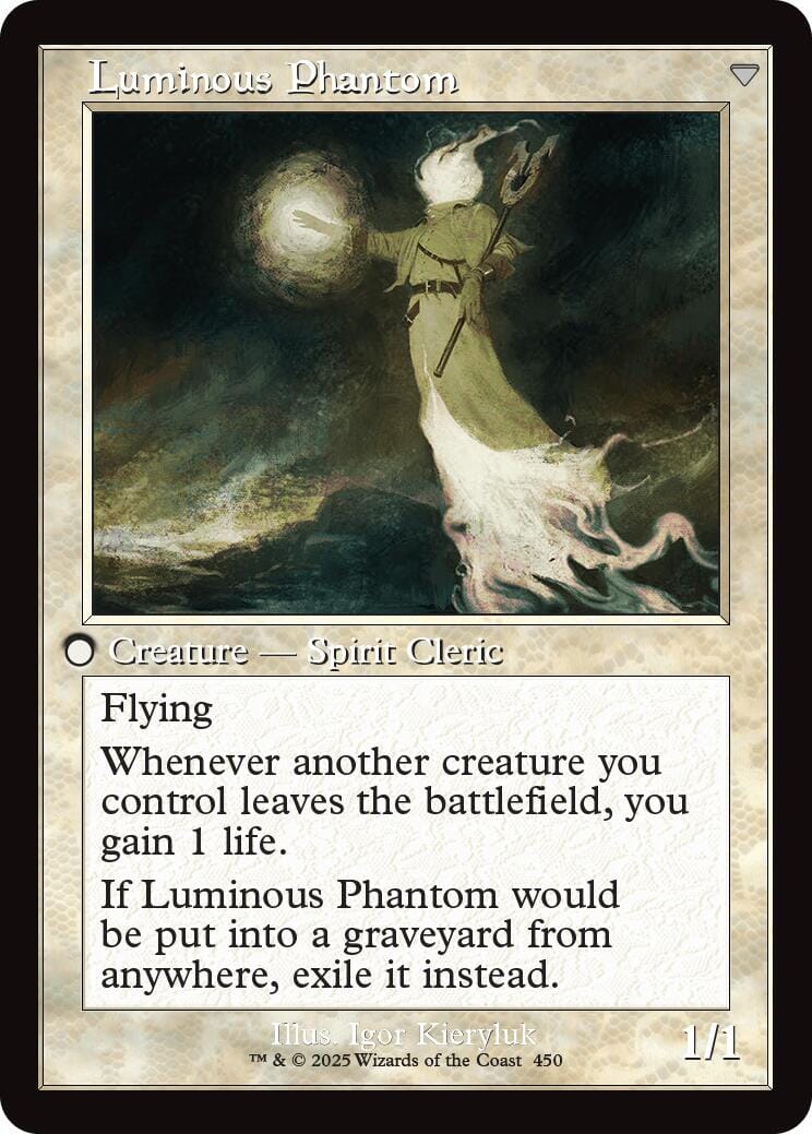 Lunarch Veteran // Luminous Phantom (Retro Frame) [Innistrad Remastered] MTG Single Magic: The Gathering  | Multizone: Comics And Games