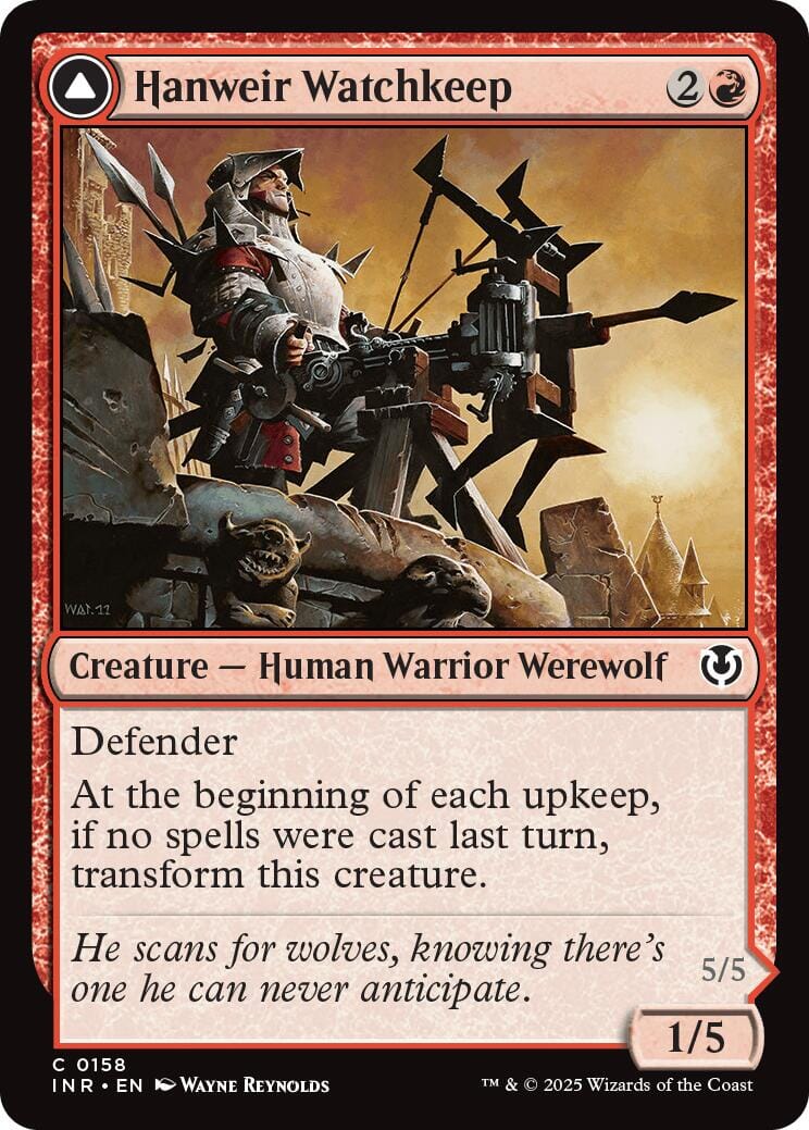 Hanweir Watchkeep // Bane of Hanweir [Innistrad Remastered] MTG Single Magic: The Gathering  | Multizone: Comics And Games