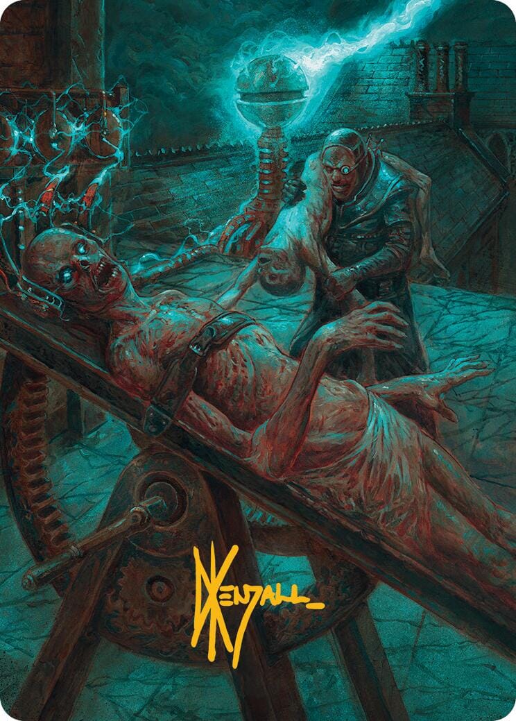 Rooftop Storm Art Card (Gold-Stamped Signature) [Innistrad Remastered Art Series] MTG Single Magic: The Gathering  | Multizone: Comics And Games