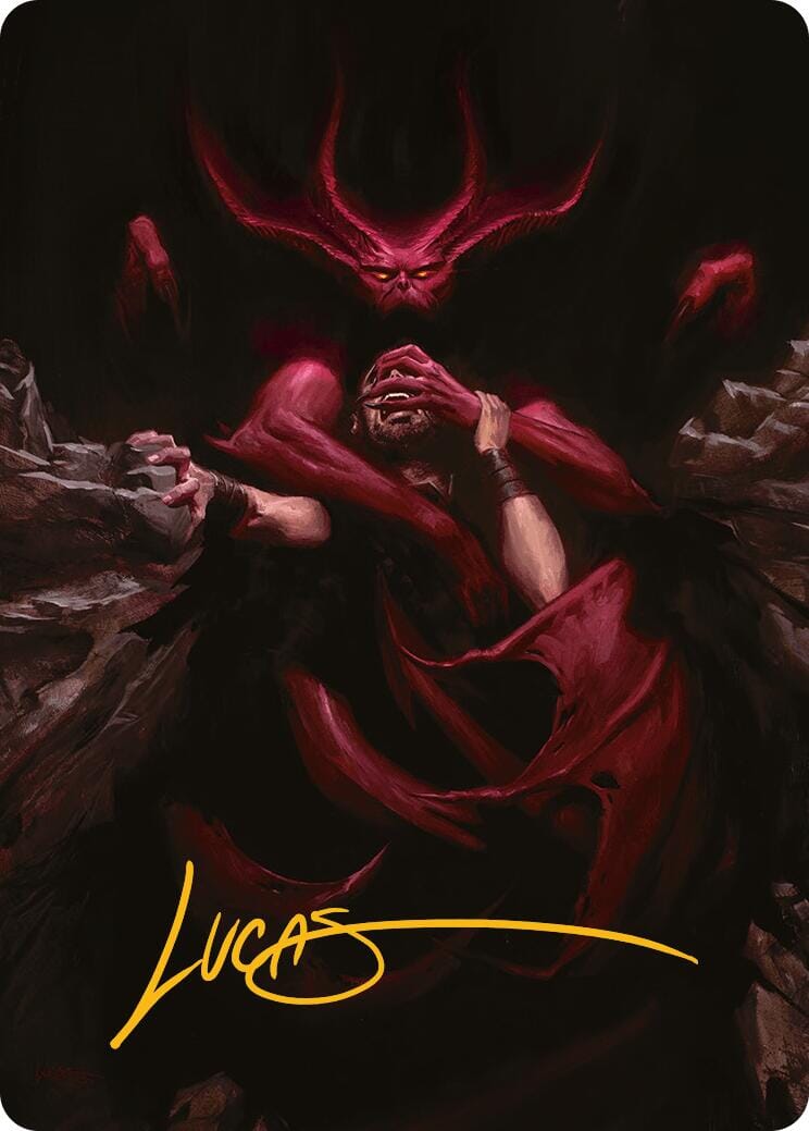 Infernal Grasp Art Card (Gold-Stamped Signature) [Innistrad Remastered Art Series] MTG Single Magic: The Gathering  | Multizone: Comics And Games
