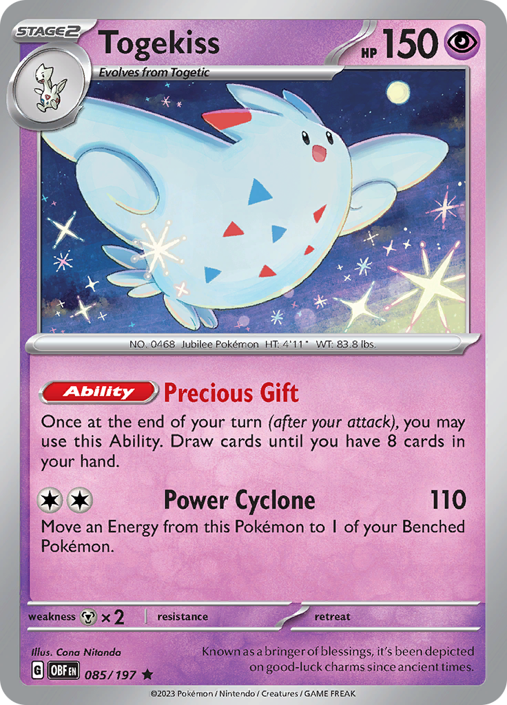 Togekiss (085/197) [Scarlet & Violet: Obsidian Flames] | Multizone: Comics And Games