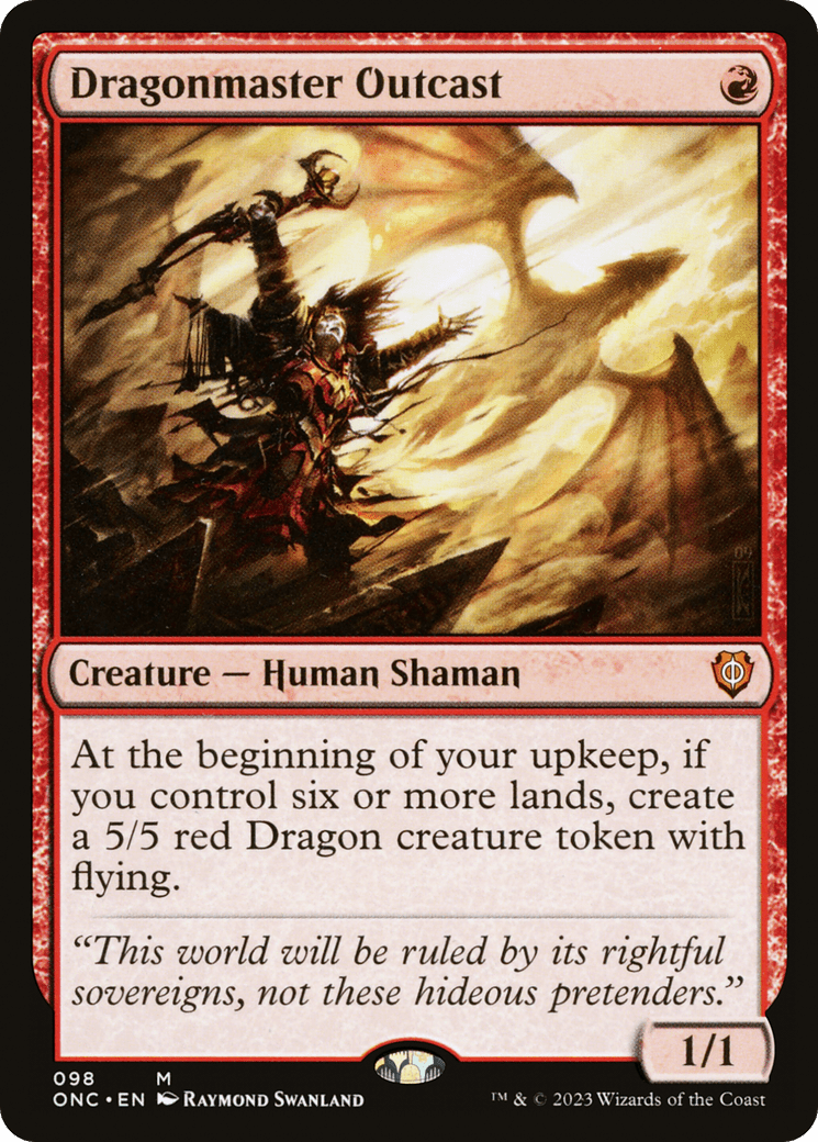 Dragonmaster Outcast [Phyrexia: All Will Be One Commander] MTG Single Magic: The Gathering  | Multizone: Comics And Games