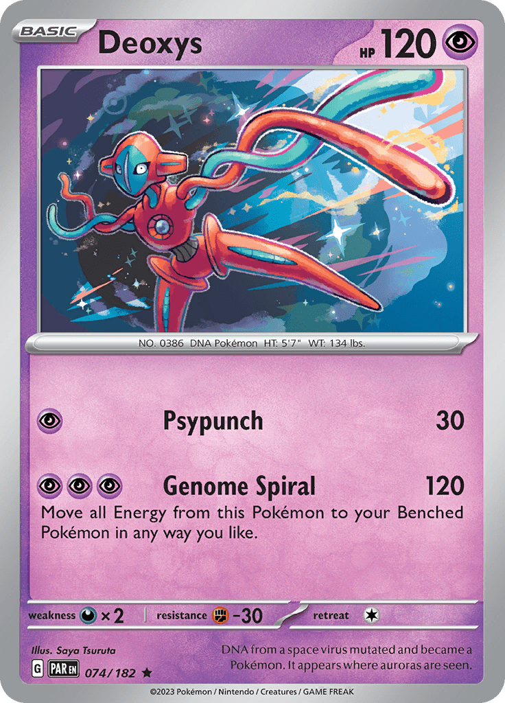 Deoxys (074/182) [Scarlet & Violet: Paradox Rift] Pokemon Single Pokémon  | Multizone: Comics And Games