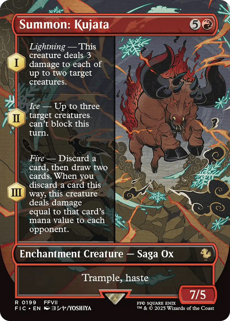 Summon: Kujata (Borderless) [FINAL FANTASY Commander] MTG Single Magic: The Gathering  | Multizone: Comics And Games