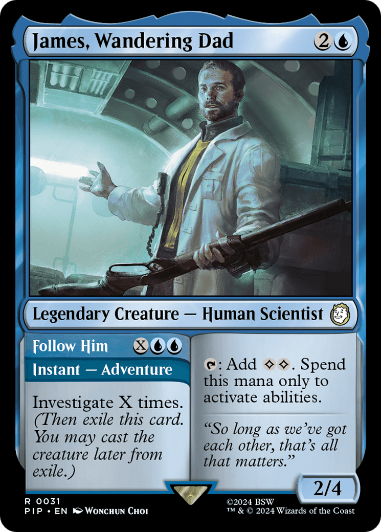 James, Wandering Dad // Follow Him [Fallout] MTG Single Magic: The Gathering  | Multizone: Comics And Games