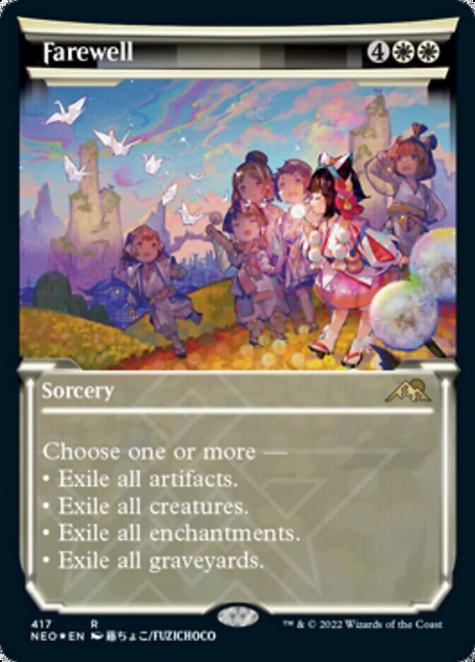 Farewell (Showcase) (Foil Etched) [Kamigawa: Neon Dynasty] MTG Single Magic: The Gathering  | Multizone: Comics And Games
