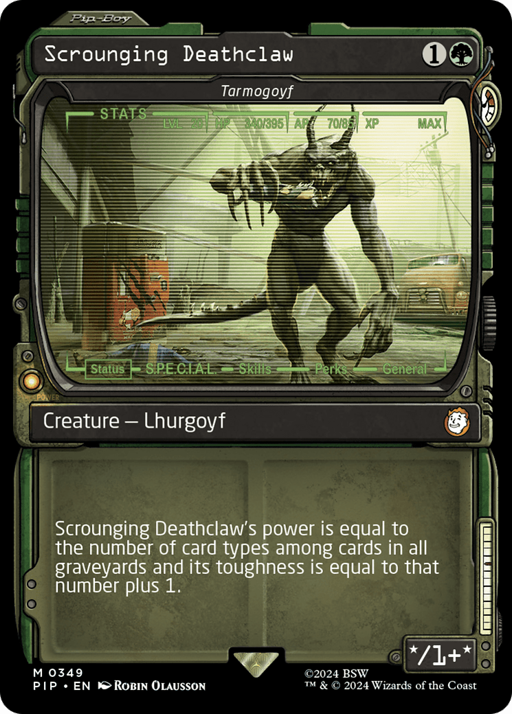 Scrounging Deathclaw - Tarmogoyf (Showcase) [Fallout] MTG Single Magic: The Gathering  | Multizone: Comics And Games