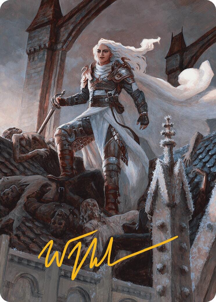 Thalia, Heretic Cathar Art Card (Gold-Stamped Signature) [Innistrad Remastered Art Series] MTG Single Magic: The Gathering  | Multizone: Comics And Games