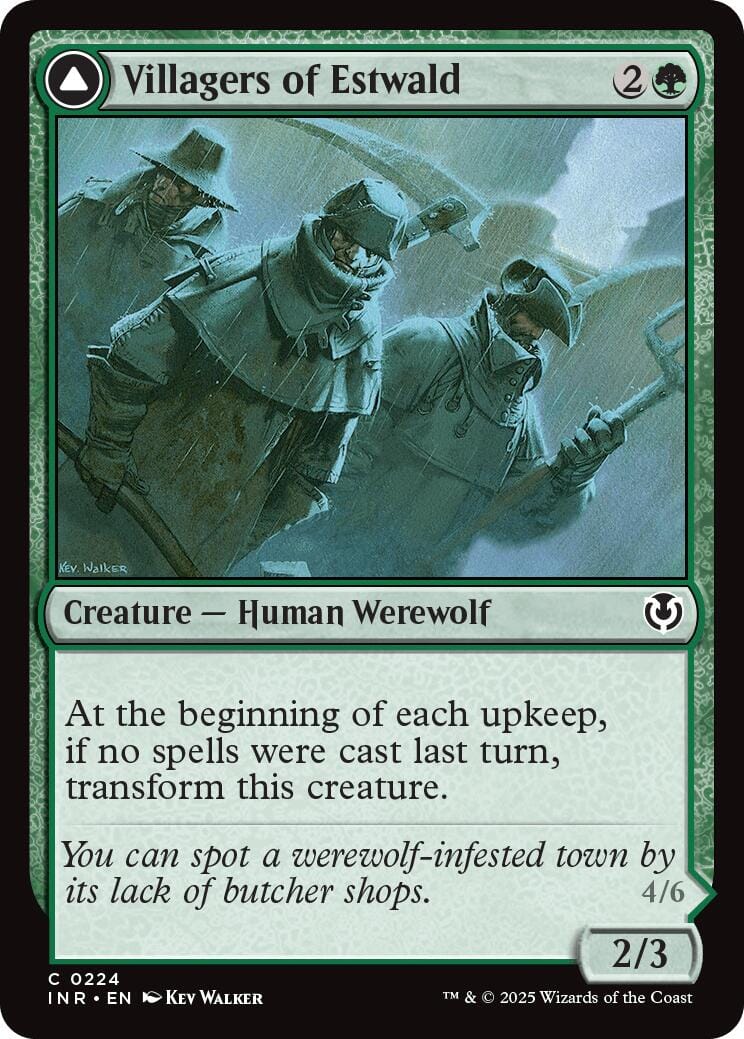 Villagers of Estwald // Howlpack of Estwald [Innistrad Remastered] MTG Single Magic: The Gathering  | Multizone: Comics And Games