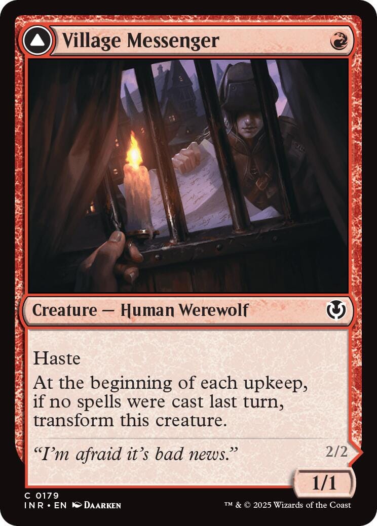 Village Messenger // Moonrise Intruder [Innistrad Remastered] MTG Single Magic: The Gathering  | Multizone: Comics And Games