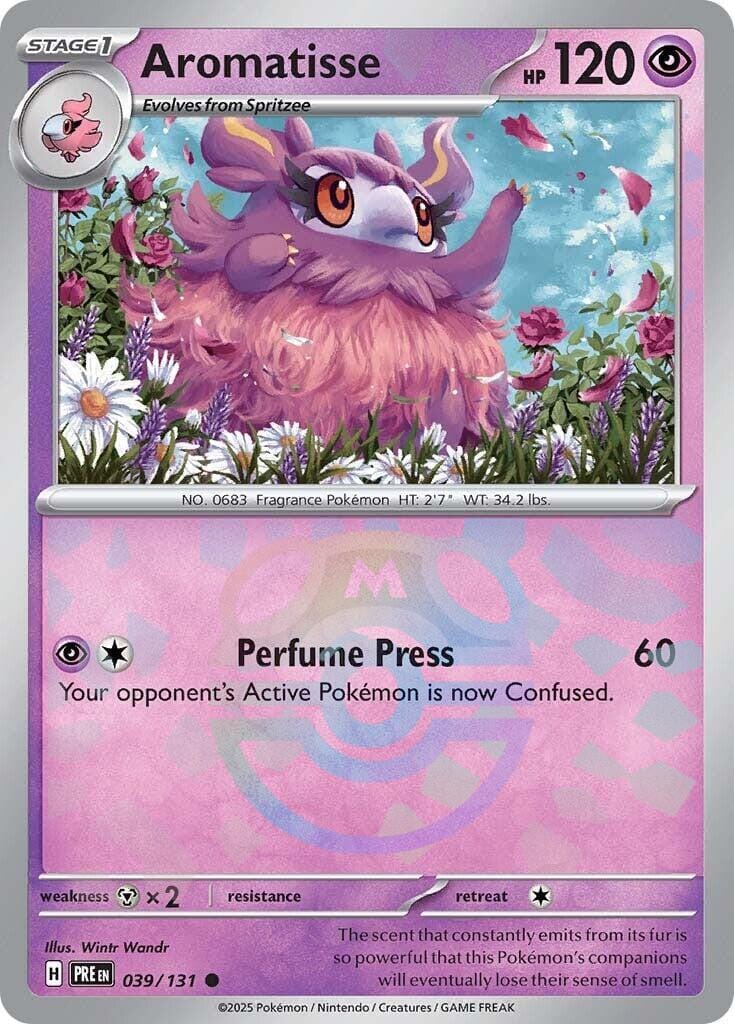 Aromatisse (039/131) (Master Ball Pattern) [Scarlet & Violet: Prismatic Evolutions] Pokemon Single Pokémon  | Multizone: Comics And Games
