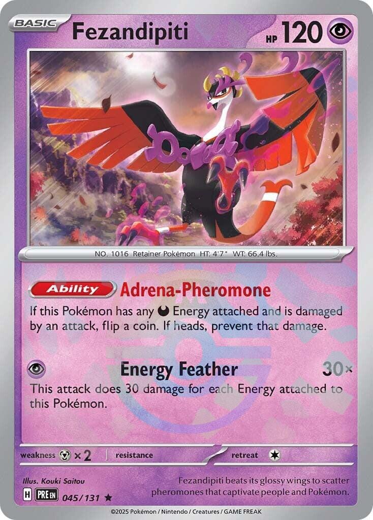 Fezandipiti (045/131) (Master Ball Pattern) [Scarlet & Violet: Prismatic Evolutions] Pokemon Single Pokémon  | Multizone: Comics And Games
