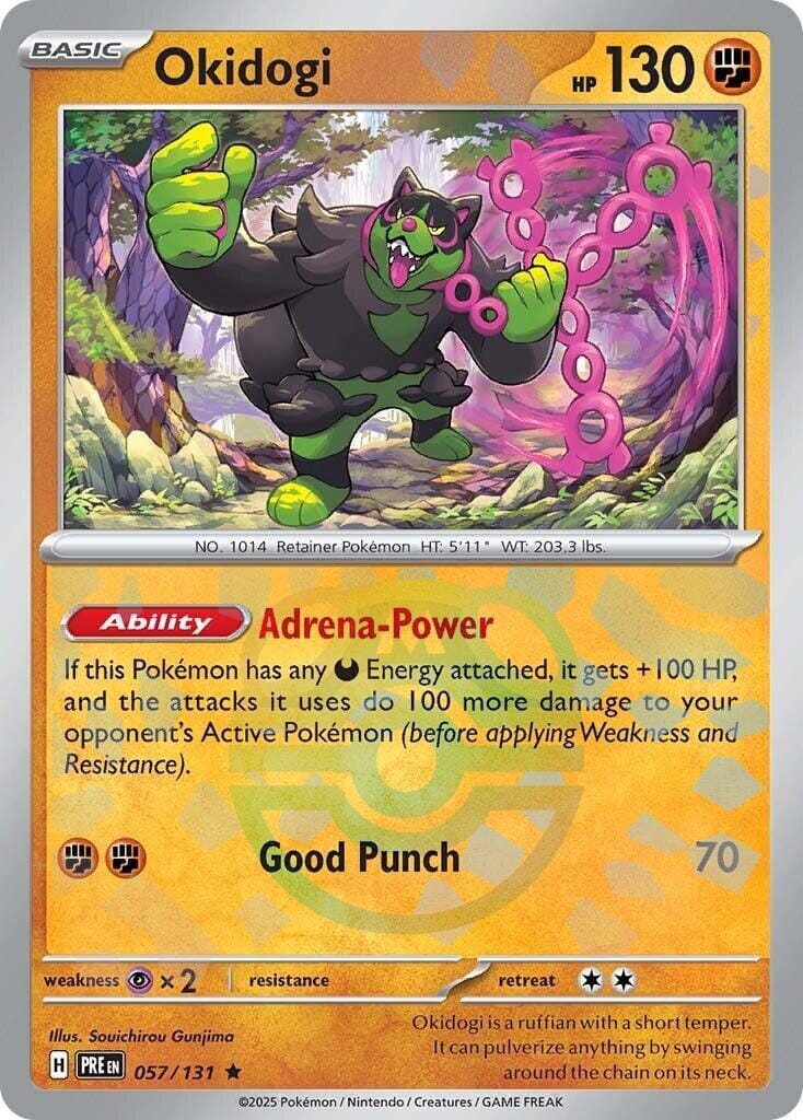 Okidogi (057/131) (Master Ball Pattern) [Scarlet & Violet: Prismatic Evolutions] Pokemon Single Pokémon  | Multizone: Comics And Games