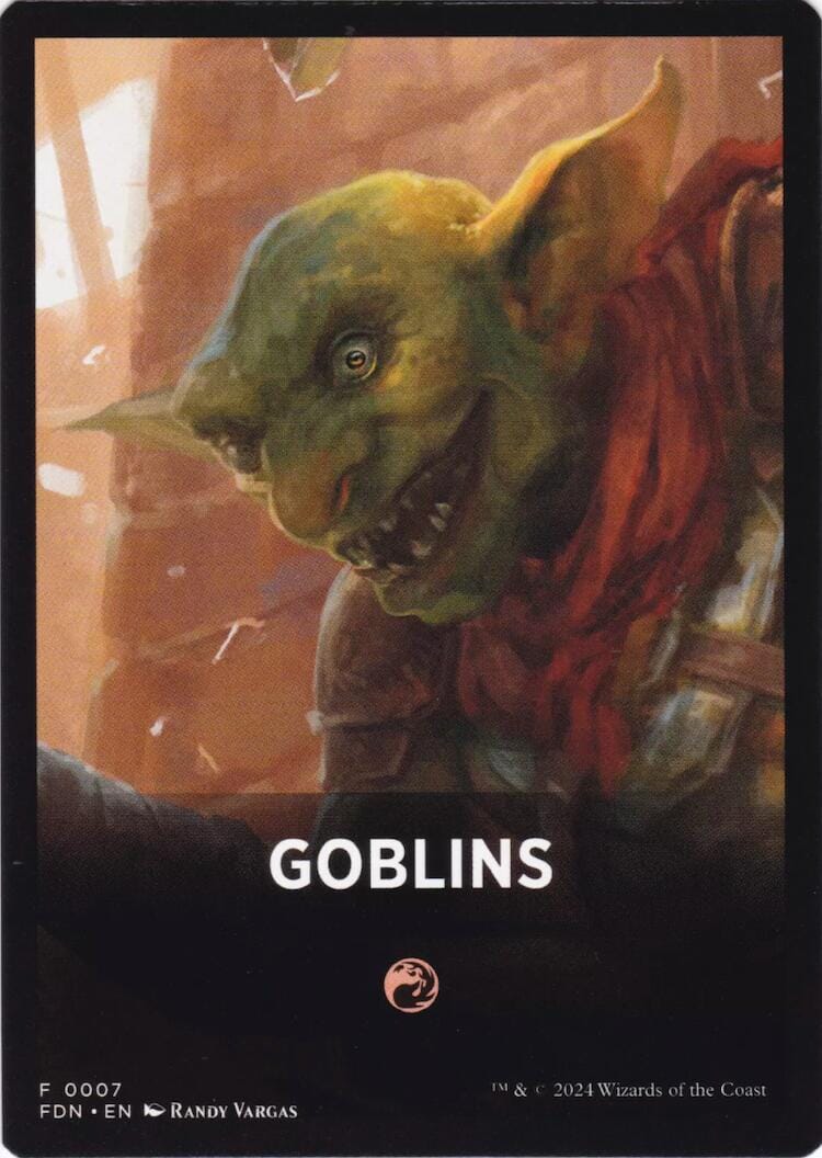 Goblins Theme Card [Foundations Tokens] MTG Single Magic: The Gathering  | Multizone: Comics And Games