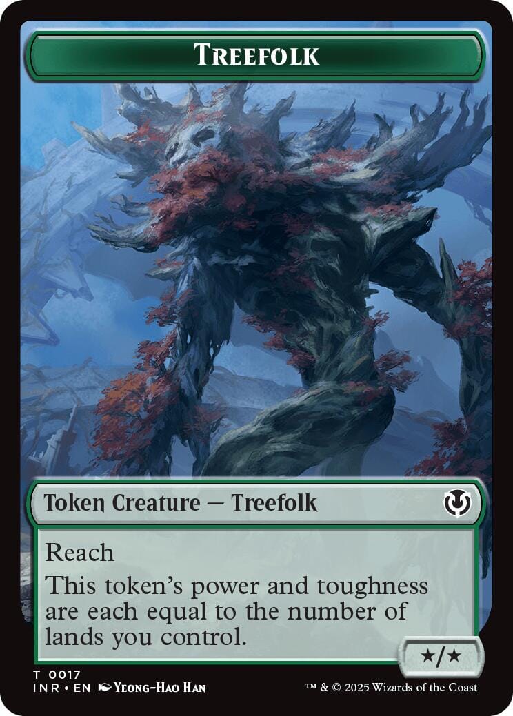 Treefolk // Emblem - Wrenn and Seven Double-Sided Token [Innistrad Remastered Tokens] MTG Single Magic: The Gathering  | Multizone: Comics And Games